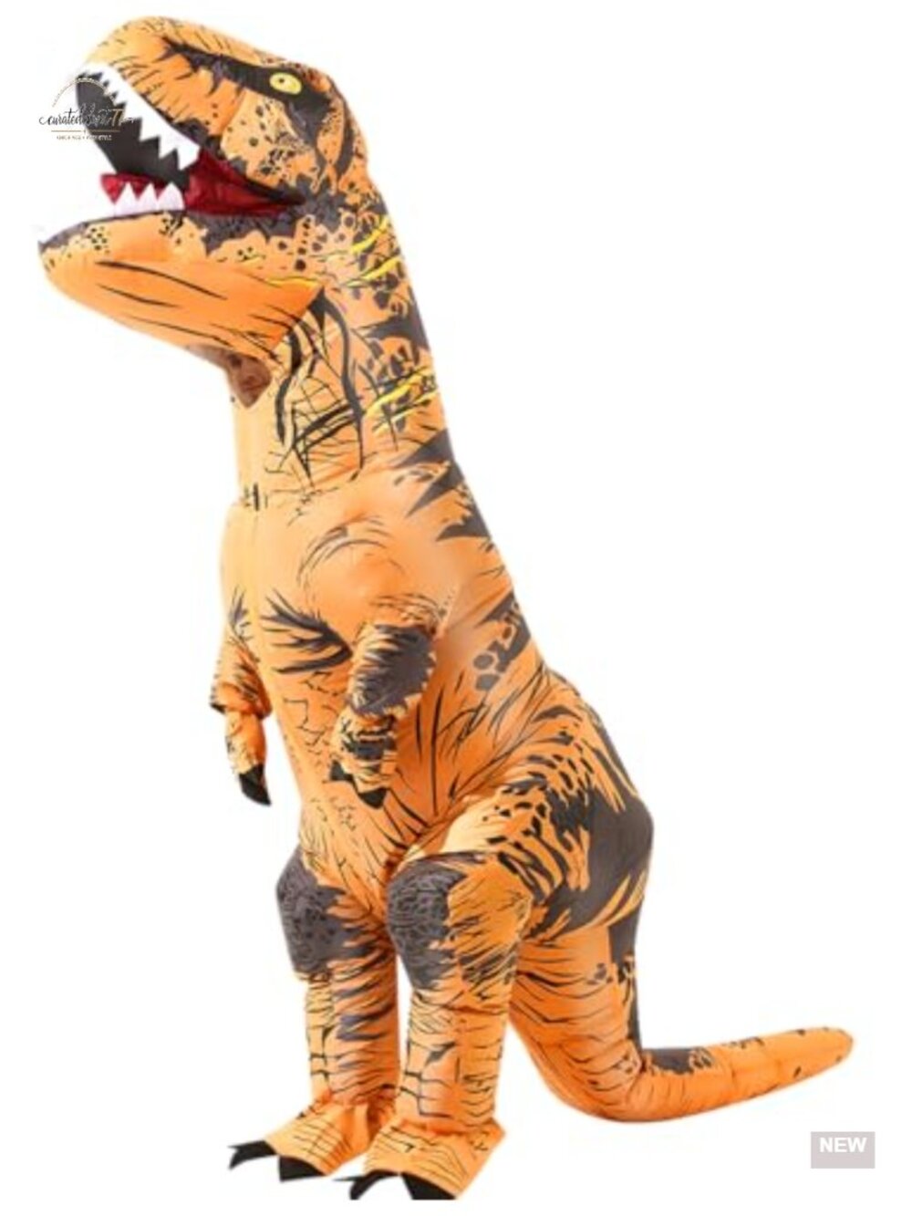 Adult Inflatable Dinosaur Costume Polyester Blow Up T-Rex Halloween Party Suit